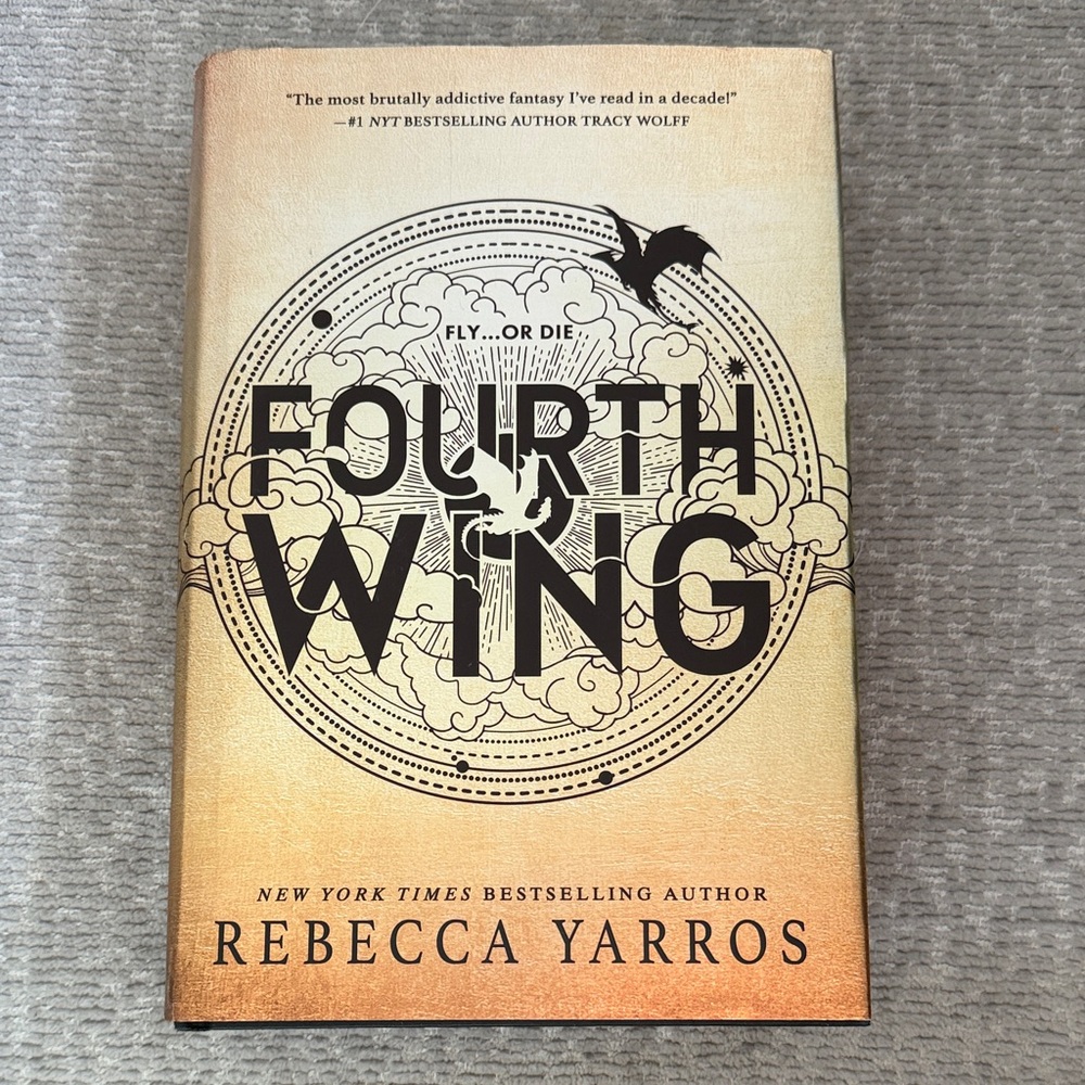 Fourth Wing Hardcover Book by Rebecca Yarros